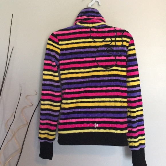 Striped rainbow hoodie for kids - Picture 2 of 6